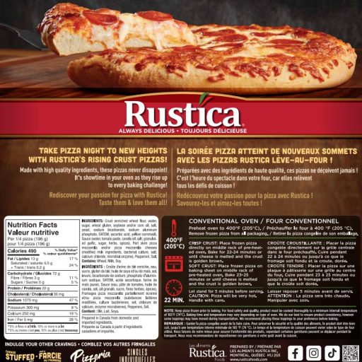 Frozen Pizza Products | Rustica Foods